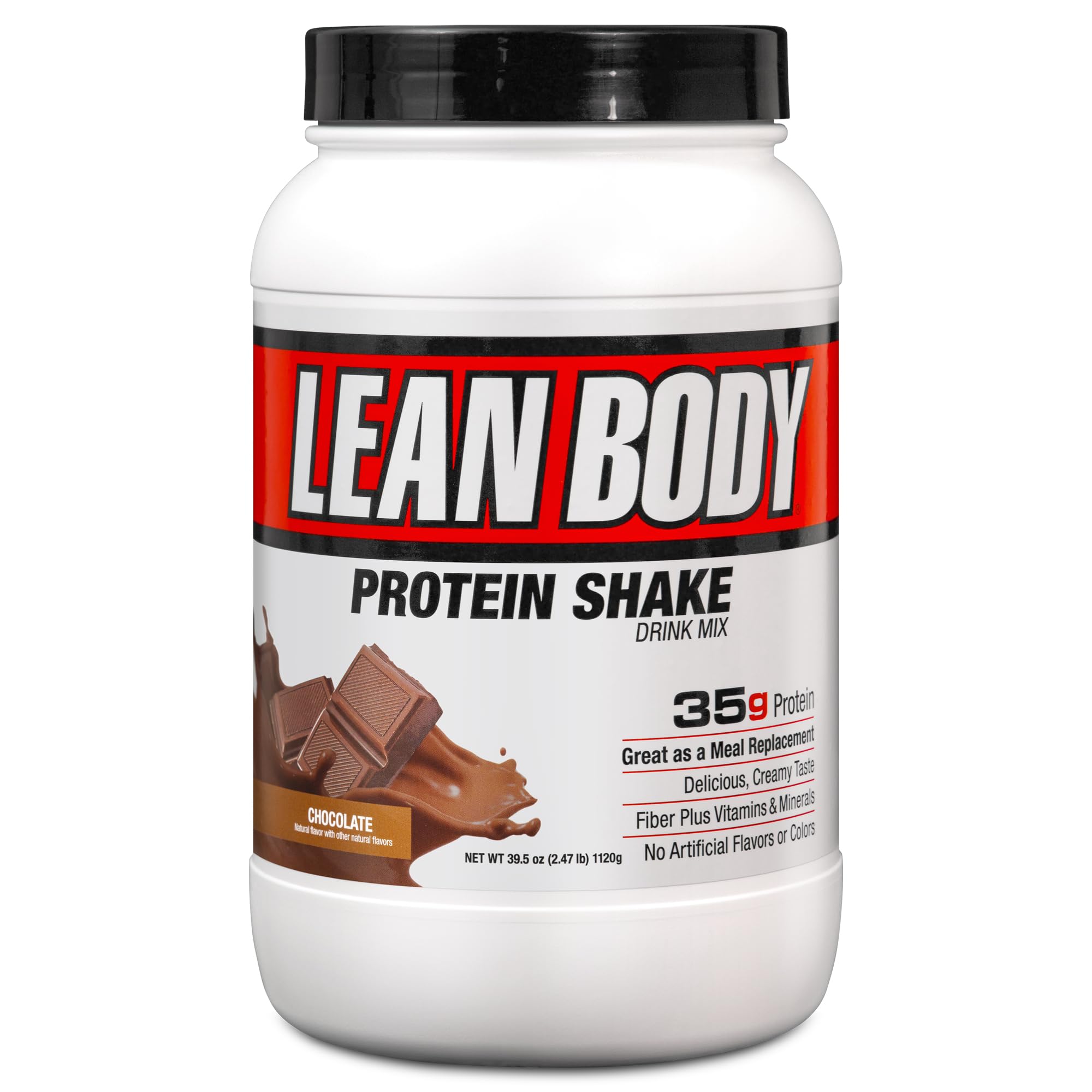 Labrada Nutrition Lean Body Hi-Protein Meal Replacement Shake, Chocolate, 2.47 Pound Tub(Pack of 1)