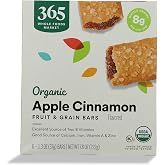 365 by Whole Foods Market, Organic Apple Cereal Bar 6 Count, 7.8 Ounce