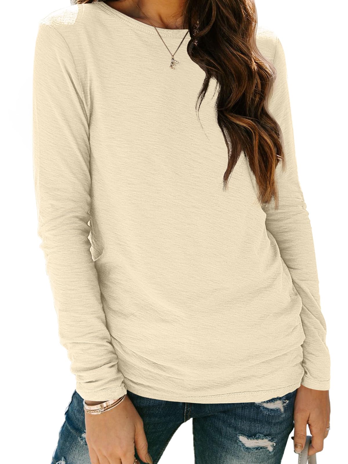 AUTOMET Long Sleeve Shirts for Women Business