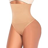 Werena Tummy Control Thong Shapewear for Women High Waist Shaping Underwear Seamless Body Shaper Panties Girdle