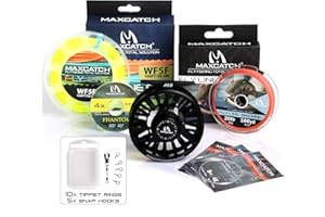 M MAXIMUMCATCH Maxcatch Fly Fishing Reel with CNC-machined Aluminum Body Avid Series Best Value - 1/3, 3/4, 5/6, 7/8, 9/10 Weights(Black, Green, Blue)