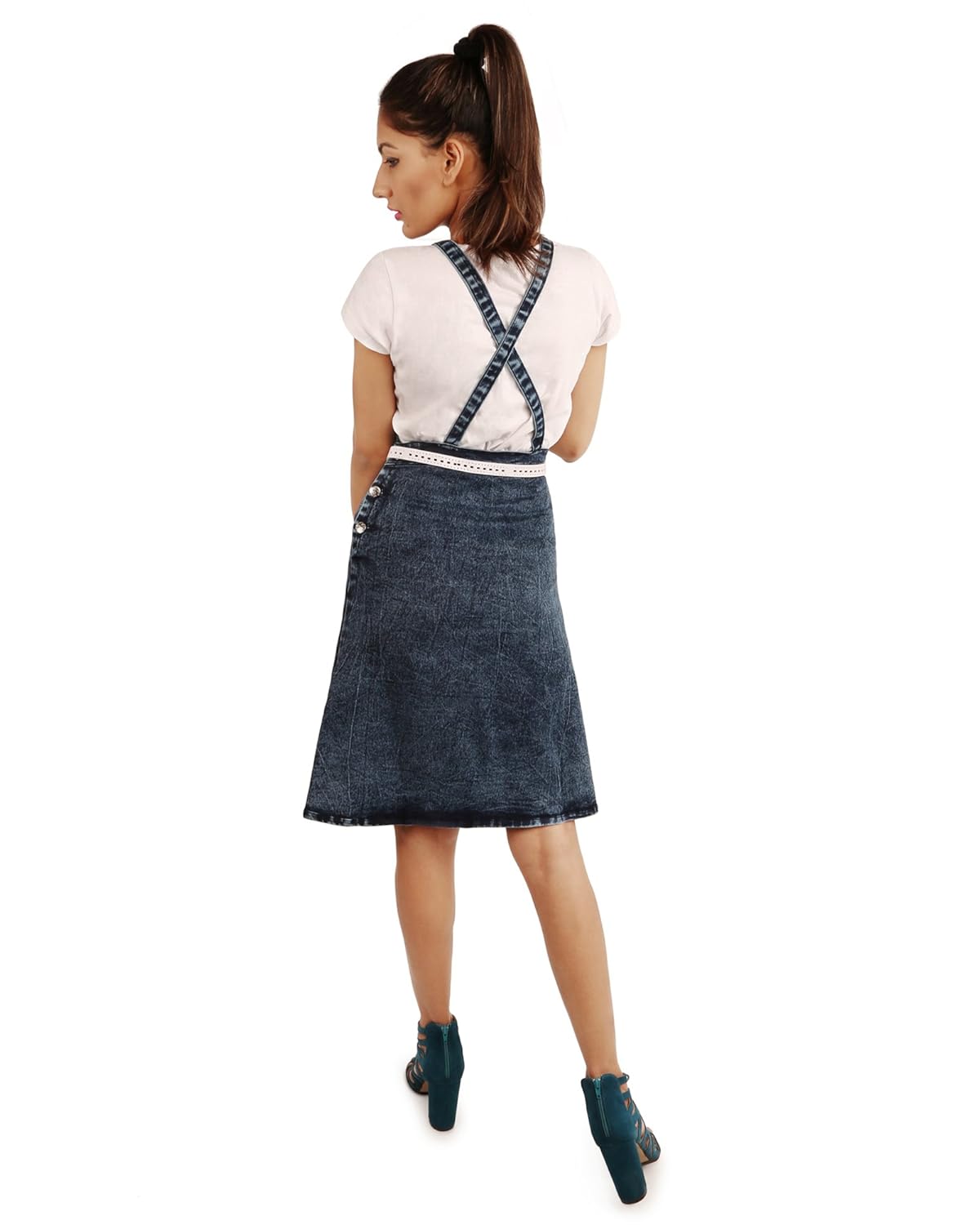 western world blue skirt dungaree