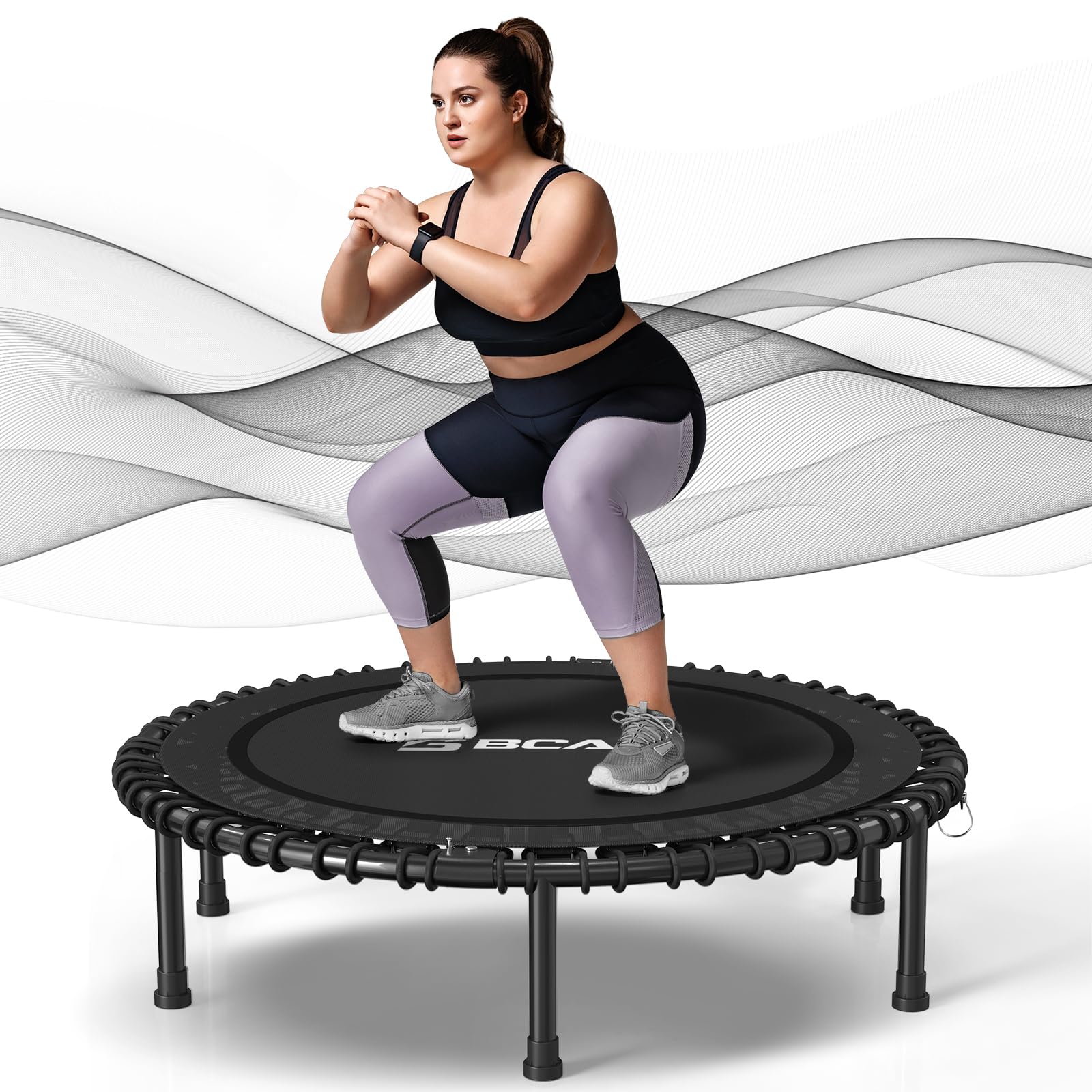 BCAN 40" Adult Fitness Trampoline with Durable