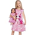 LQSZ Doll and Girl Matching Nightgown Outfit Pajamas Nightie Nightgown for Girls and 18" Dolls Clothes