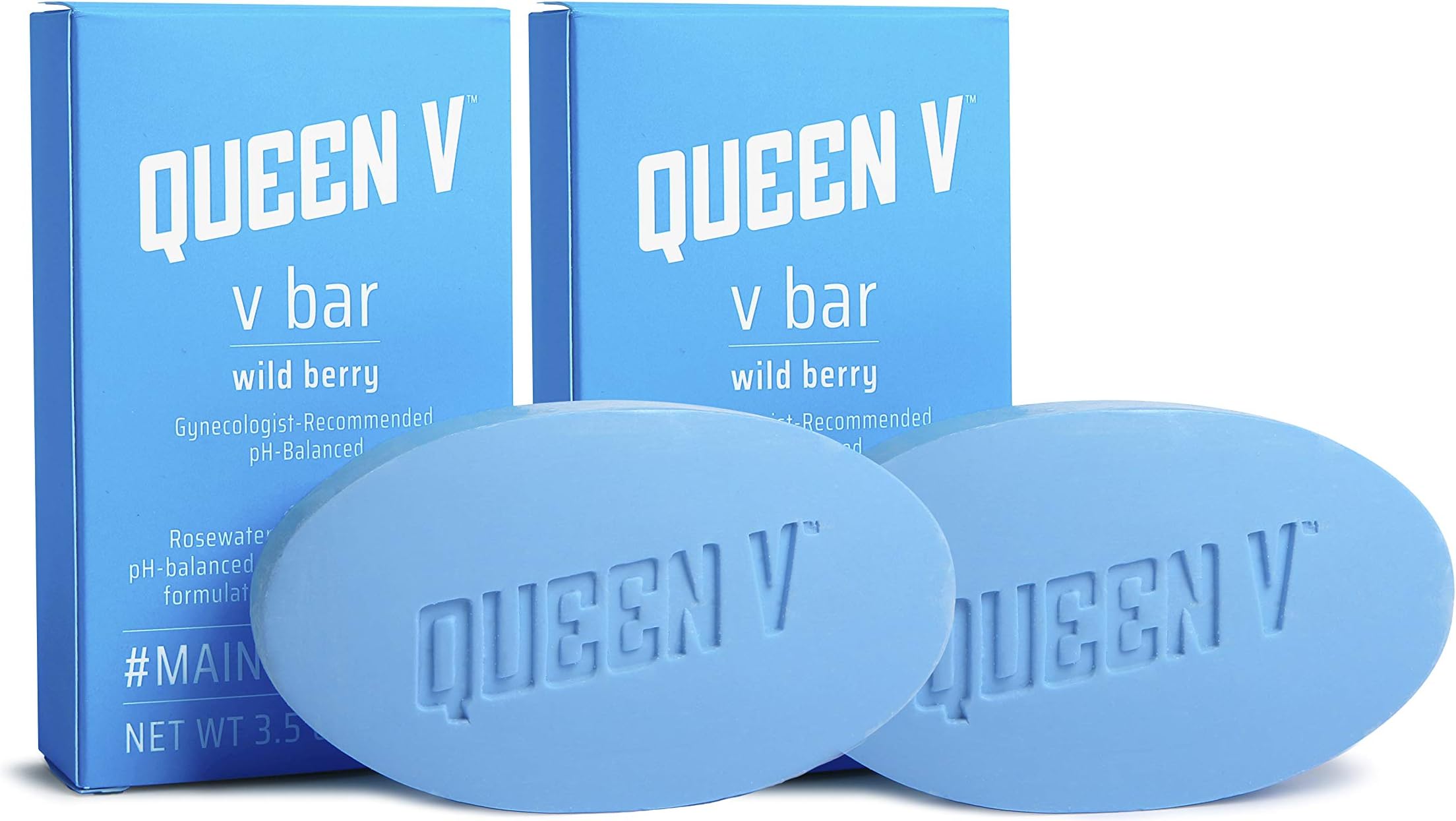 Queen V Wild Berry V Bar Soap for Women All Natural Rosewater, Aloe