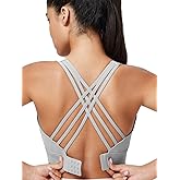 High Impact Sports Bra for Women High Support Molded Cups Strappy Women’s Sports Bra for Workout,Training and Running