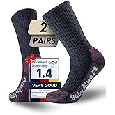 Juclise Alpaca Wool Warm Hiking Socks Heavyweight, Winter Athletic Crew Work Boot Thick Thermal Fleece Moisture Wicking