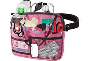 Nurse Fanny Pack, BOCZIF Nurse Pouch Waist Bag with Medical Gear Pockets, Tape Holder, and Utility Storage for Stethoscopes, Bandage Scissors & Emergency Supplies, Nurse Tool Belt for Women Men