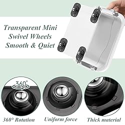 Honoson 8 Pcs Self Adhesive Caster Wheels Mini