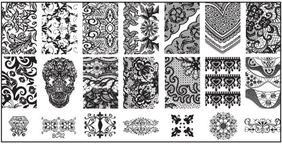 10 New Design DIY Nail Art Image Stamp Stamping Plates Manicure Template Tool