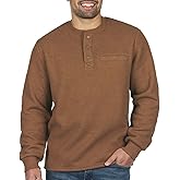 Coleman Long-Sleeve Sherpa Lined Waffle Henley Shirts for Men