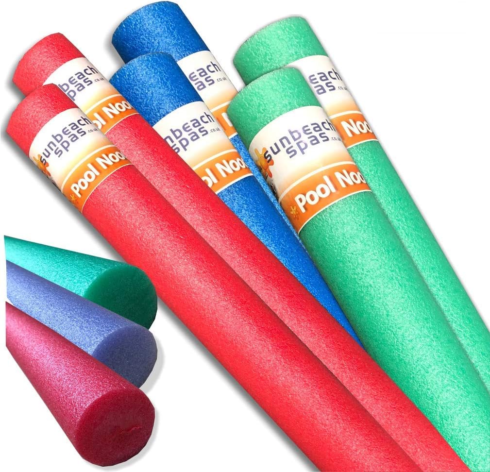 Six Pack Noodle Aid Float Woggle (2x Red, 2x Blue, 2x Green)