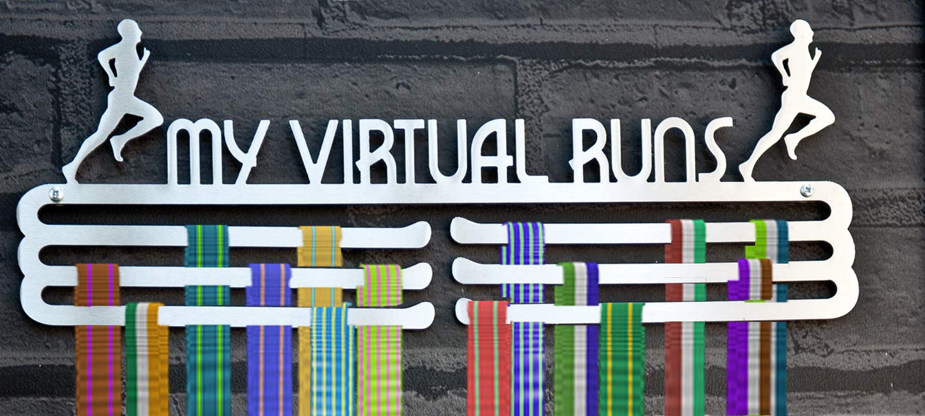 Medal Hanger - Medal Holder – Medal Display - Running Gifts – Gifts For Runners - Running Medal Holder - Running Medal Hanger- Virtual Race Medal Hanger — image 1