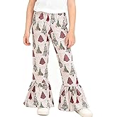 DACSOIT Toddler Girls Turkey Leopard Leggings Casual Stretch Printed Pants 2-8Y