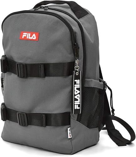 Amazon Co Jp フィラ Fila ブランド スケーター デザイン ロゴ リュック リュックサック グレー シューズ バッグ