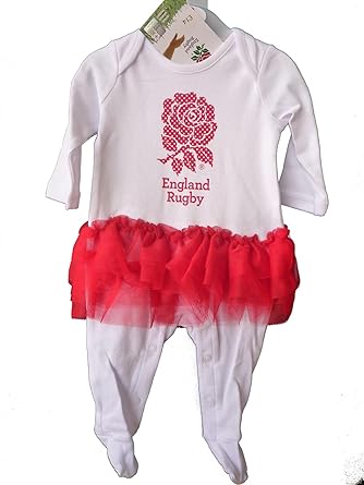 england rugby baby sleepsuit