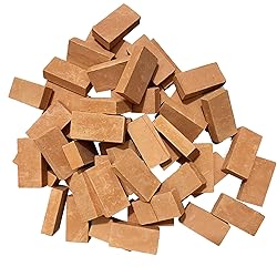 Woohome 1:16 Mini Red Wall Bricks, 350 PCS Mini