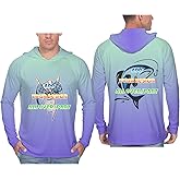 BeiClean Custom Men's Sun Protection Long Sleeve Hoodie, Personlized UPF 50+ UV Shirts, Quick-Dry Hiking Fishing Swim TShirt