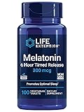 Life Extension Melatonin 6 Hour Timed Release, 300