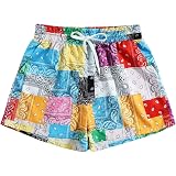Paisley Print Shorts 