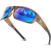 suoso Sports Polarized Sunglasses for Men: Women UV400 Protection Wrap Around Sun Glasses for Golf Fishing Running Driving