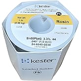 Kester 24-6040-0039 Rosin Cored Wire Solder Roll, 44 Activated, 0.040" Diameter