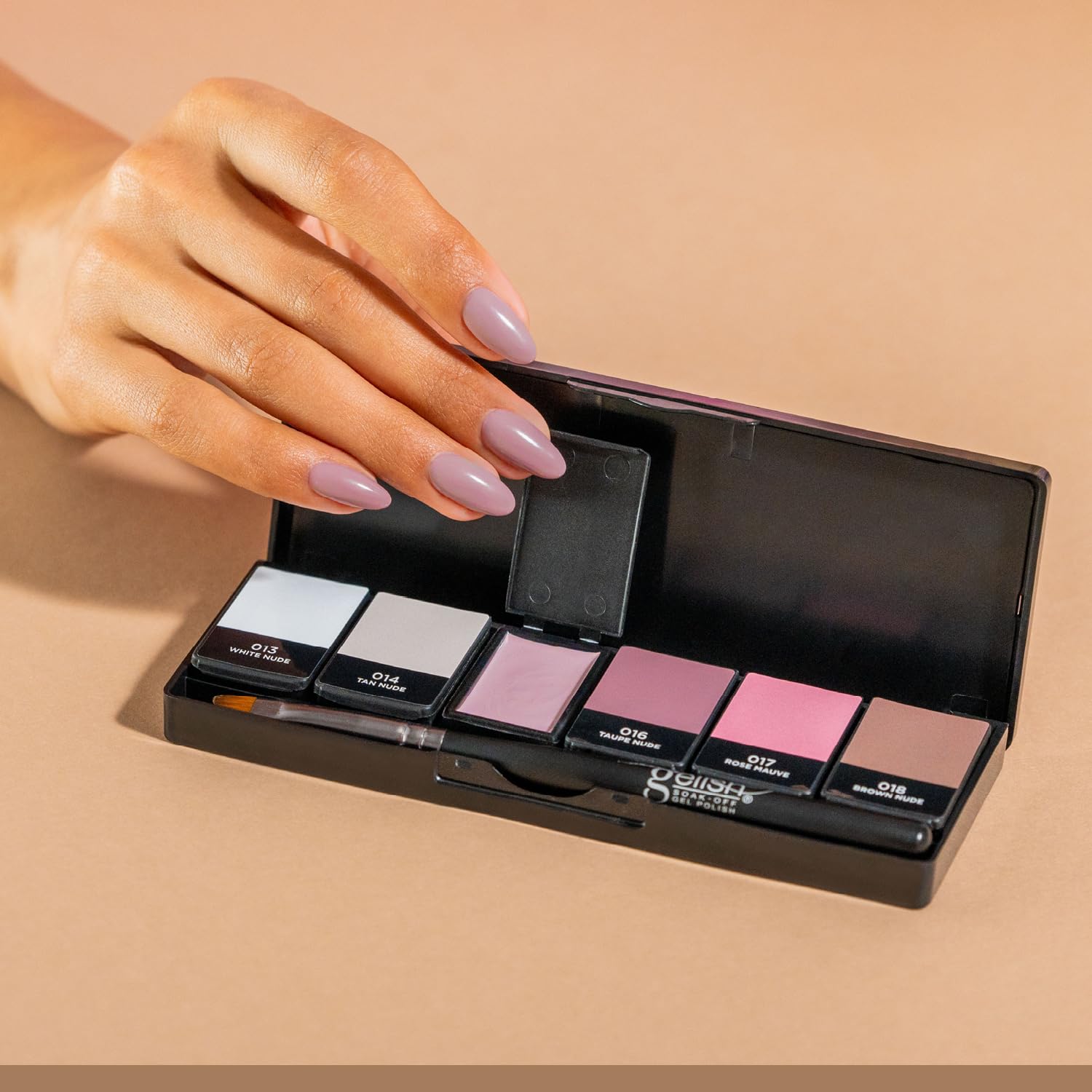 Gelish Cream Gel – Solid Soak-Off Professional Gel Polish for Salon Quality Manicure with Brush, LED Cure, Long-Lasting, High Shine, Easy Application (Act Natural) - Image 2