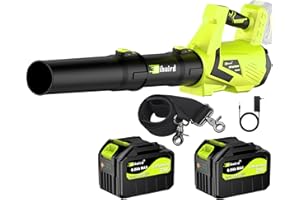Sihuird Leaf Blower Cordless,680CFM Electric Blower with 2 x 21V 6.0Ah Battery and Charger, 5-Variable Speed & Turbo Mode, Blowers for Lawn Care