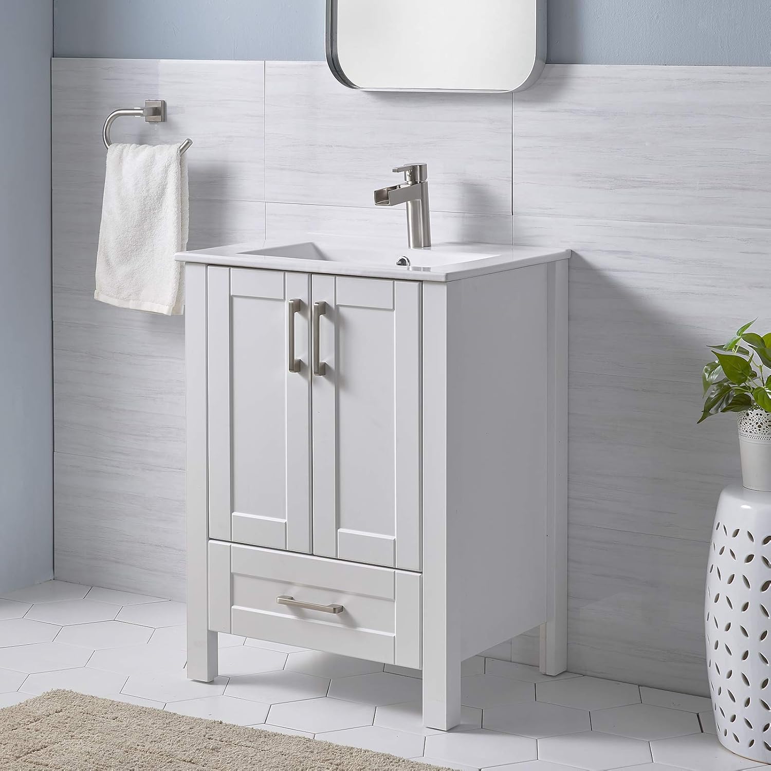Amazoncom Engelch Modern Small Bathroom Vanity