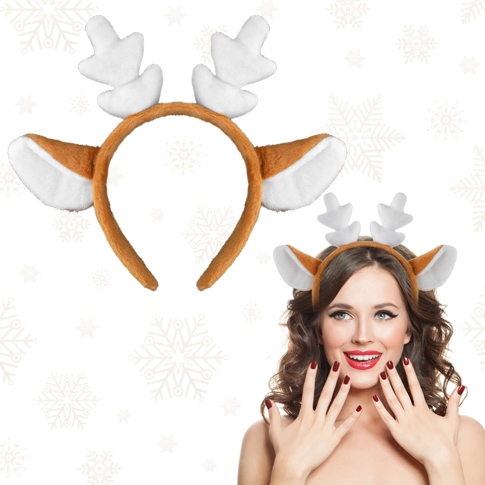 WLLHYF Reindeer Christmas Headbands