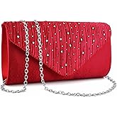 TINDTOP Evening Clutch Purses for Women Handbags for Formal Wedding Party Cocktail Prom Crossbody Shoulder Envelope Bag | for Formal Wedding, Party, Cocktail, Prom, for Formal Wedding, Party