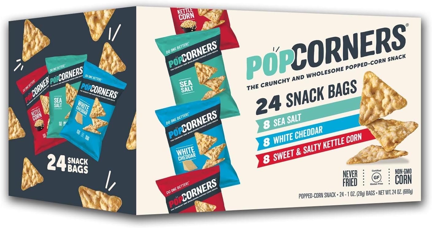 Popcorners Variety Pack ポップコーナーズ バラエティーパック 1 1oz X24袋入り Popcorners スナック菓子 通販 Amazon