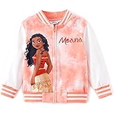 Disney Minnie Mickey Stitch Princess Frozen Elsa Jacket Lightweight Zip up Fall Clothes Classic Sweatshirt 2-14 Years