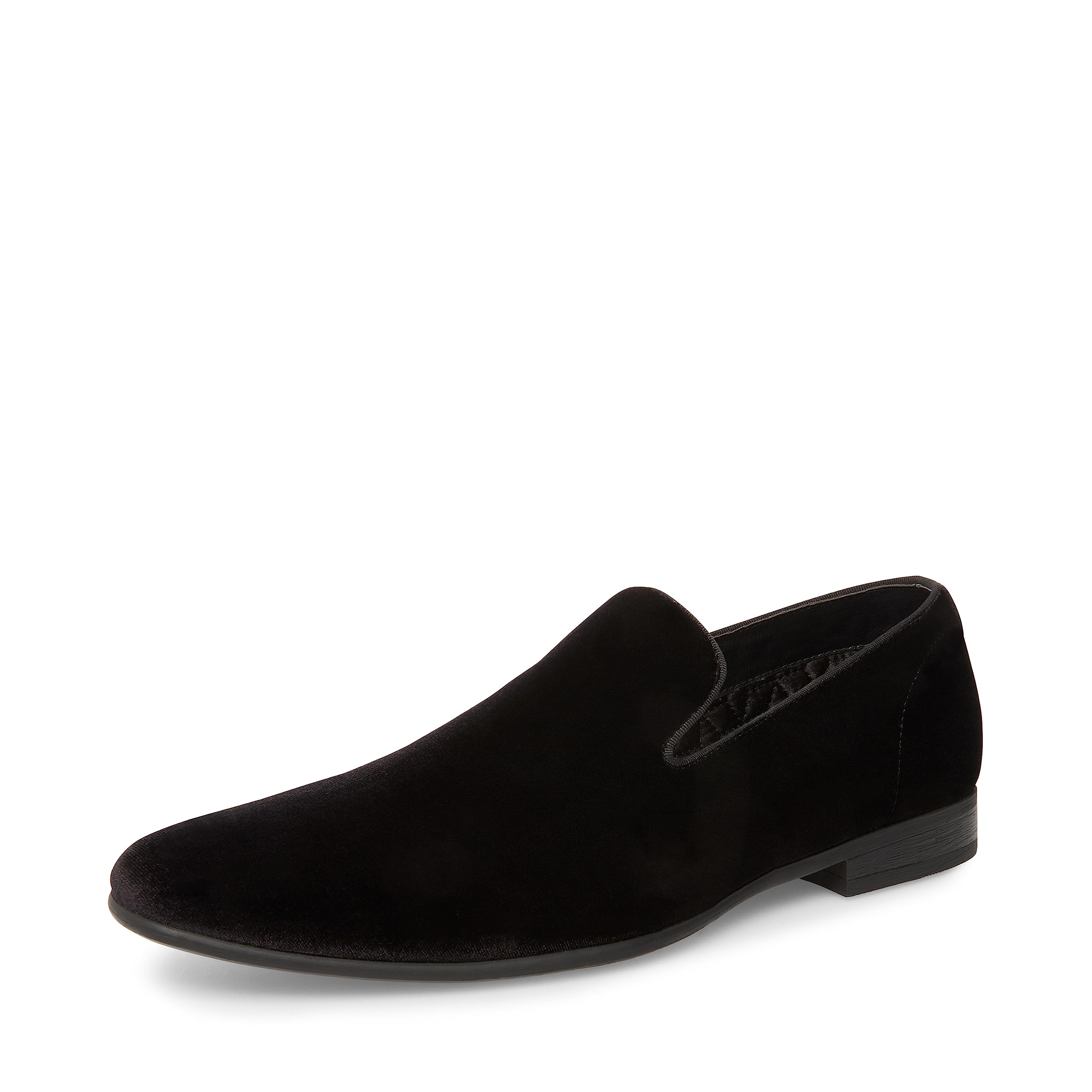 Steve Madden Men’s Laight Loafer, Black Velvet, 8