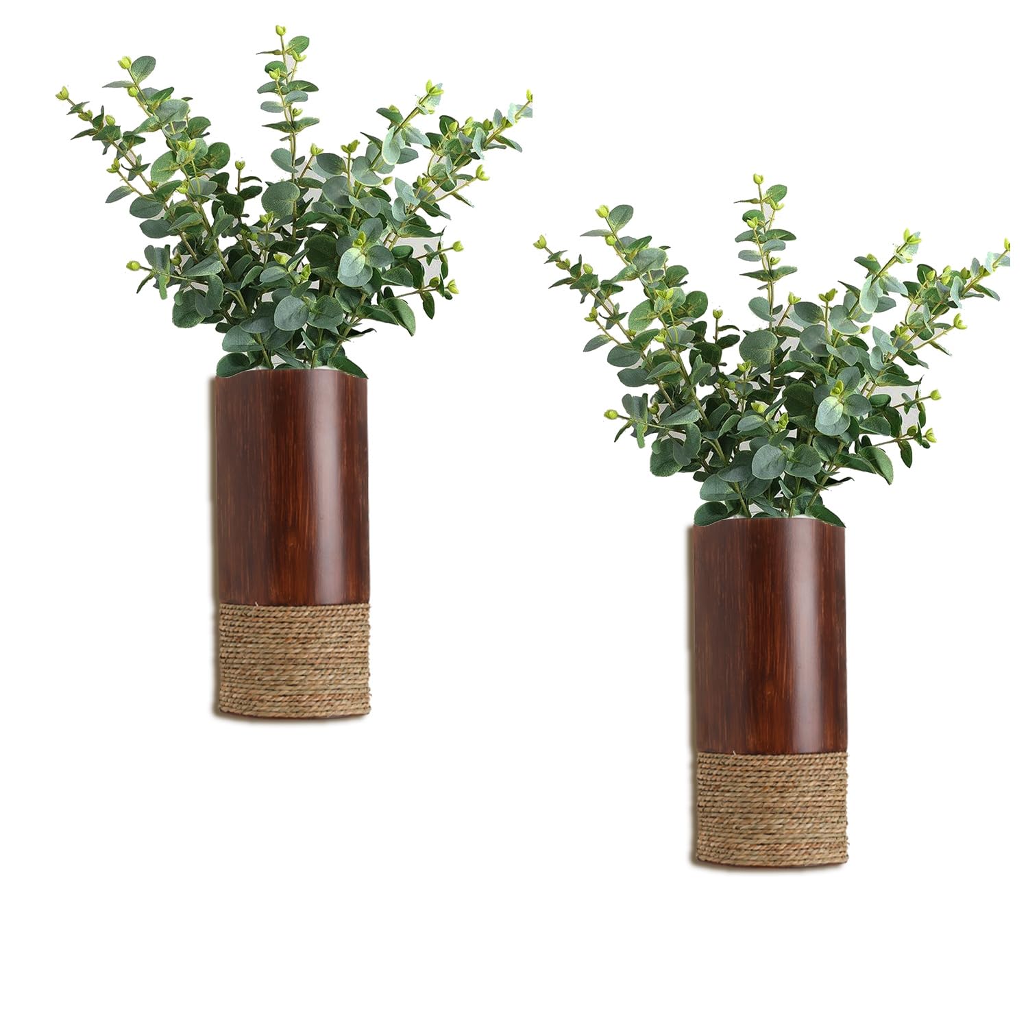 Photo 1 of 2 Pack Metal Wall Planter,Rustic Farmhouse Wall Vase for Flowers(No Artificial Flowers Included), Farmhouse Decor Hanging Vases,Boho Home Decor for Living Room,Entrance,Hallway,Dining Room,Bedroom