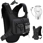 Criuage USA Patent Running Hydration Vest Backpack, Lightweight Chest Pack with 2.0L Water Bladder Bag Daypack for Hiking Running Cycling Race Marathon for Women Men