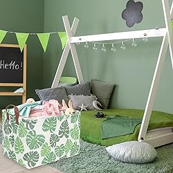 FXOLCSHE Rectangular Green Basket,Jungle nursery