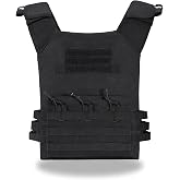 KUIEDIS Tactical Outdoors Vest,Fully Adjustable Breathable,Lightweight Modular Paintball Police Airsoft Vest