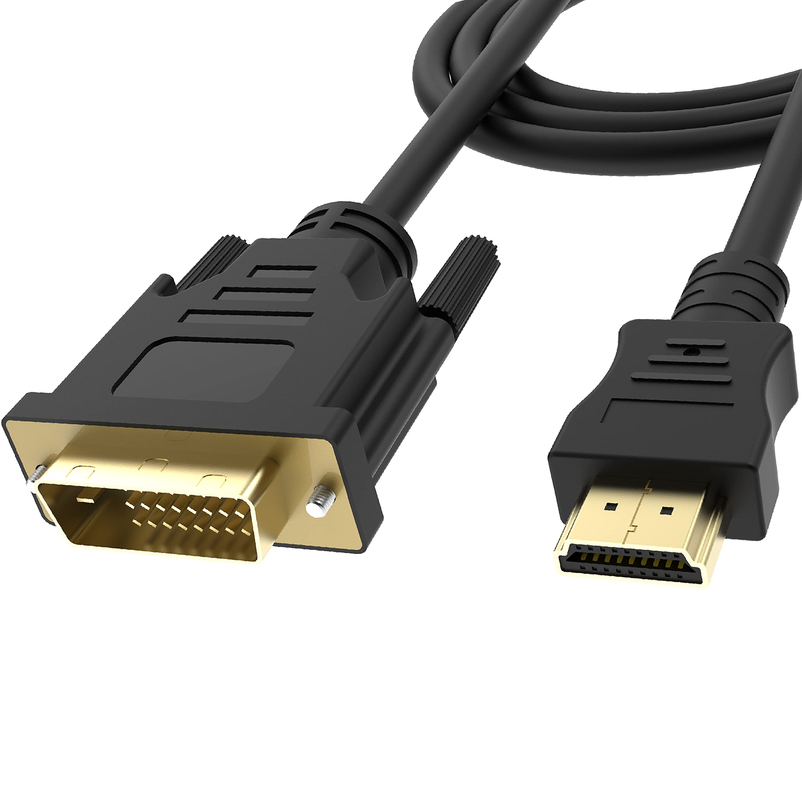 Akasa 2m DVI-D to HDMI™ cable | 10.2Gbps | 1080p | 2m | AK-CBHD06-20BK