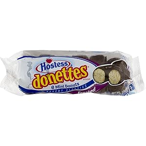 Hostess Donettes Mini Donuts, Frosted, 3 Ounce, 10 Count