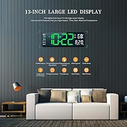 Digital Clock, Digital Wall Clock for Living Room