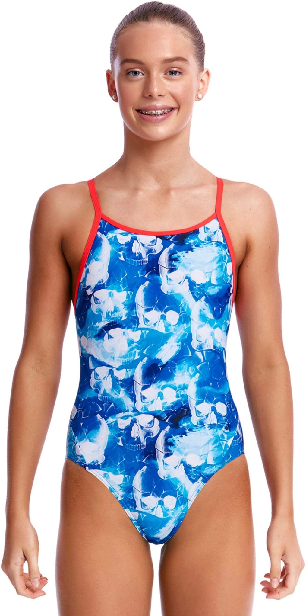 Funkita Girls Head First Diamond Back Swimsuit