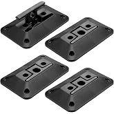 Fiwochic 4 Pcs Retractable Dock Cleat Boat Cleats Folding Boat Cleats for Yachts, Kayaks, Skis, and Decks