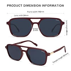 SOJOS Retro Aviator Sunglasses for Women Men,Trendy