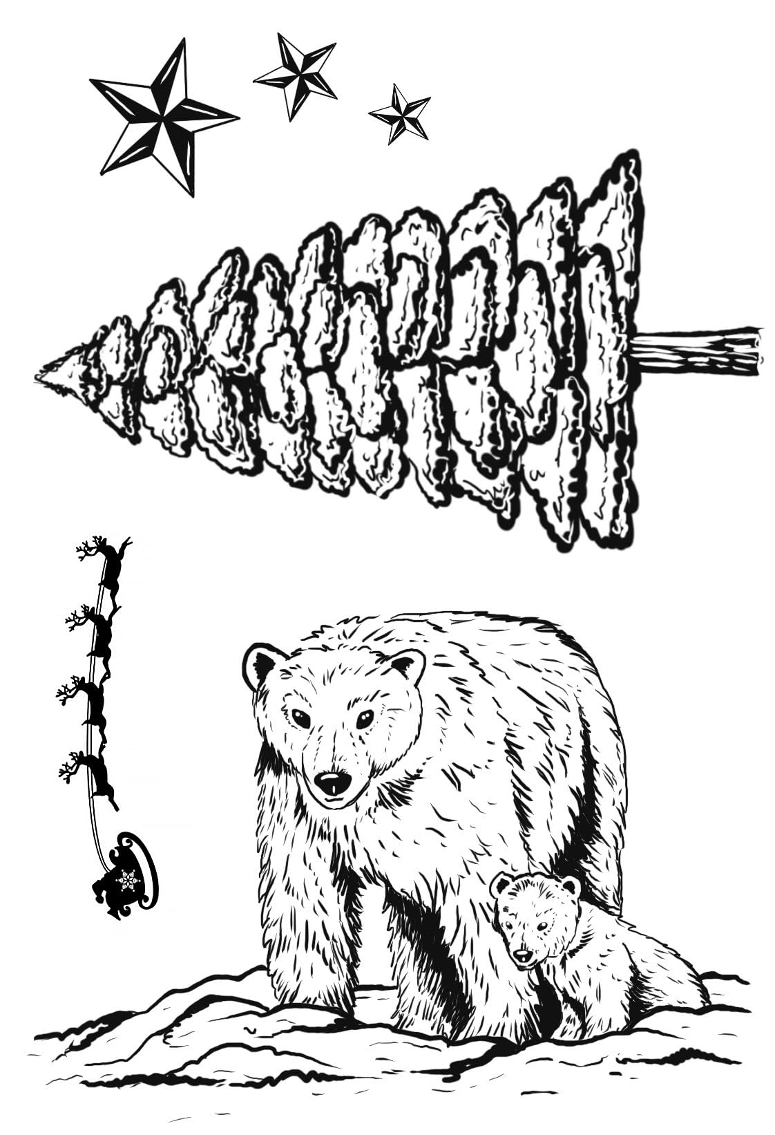 Designer Boutique Creative Expressions Stamp Set-Polar Night, 4 x 6 inches