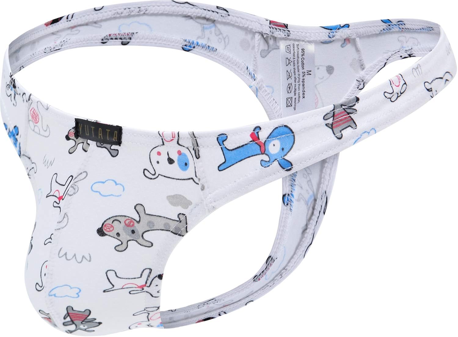 iKingsky Men's Cartoon Cotton Thong Underwear Lovely Mens T-Back Under Panties at  Men’s Clothing store