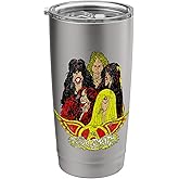 Official Aerosmith Illustrated Faces Stainless Steel Insulated Tumbler