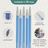 KnitPro Zing Double Pointed Needles 6" 4.00mm — Aluminum, FSC Packaging view 3