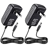 TOBWOLF 2PCS 5V 2A Power Supply Adapter, DC 5V 10W Switching Power Adapter, AC 100V-240V to DC 5 Volt 2 Amp Universal Switchi