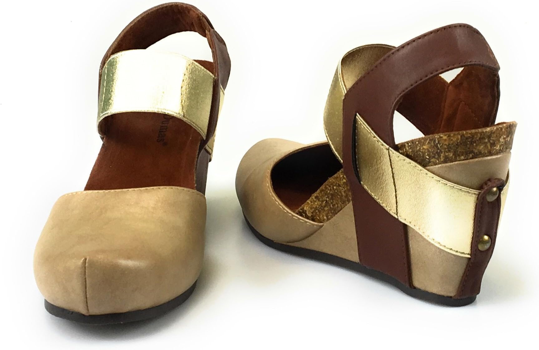 Pierre Dumas Women's Enya-1 Closed Toe Mary Jane Wedges